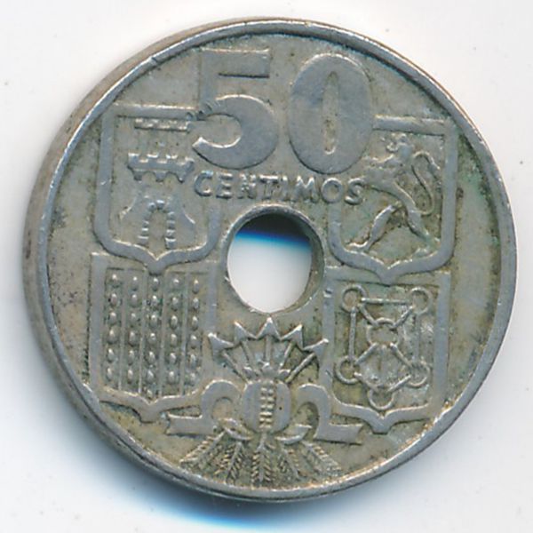 Испания, 50 сентимо (1949 г.)
