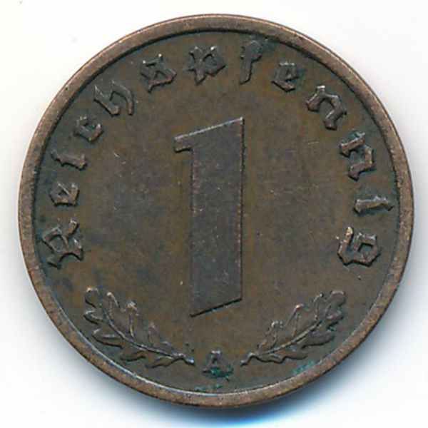 Третий Рейх, 1 рейхспфенниг (1939 г.)
