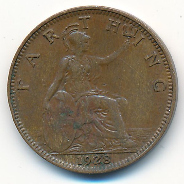 Великобритания, 1 фартинг (1928 г.)