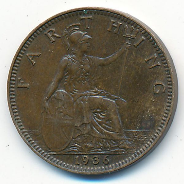 Великобритания, 1 фартинг (1936 г.)