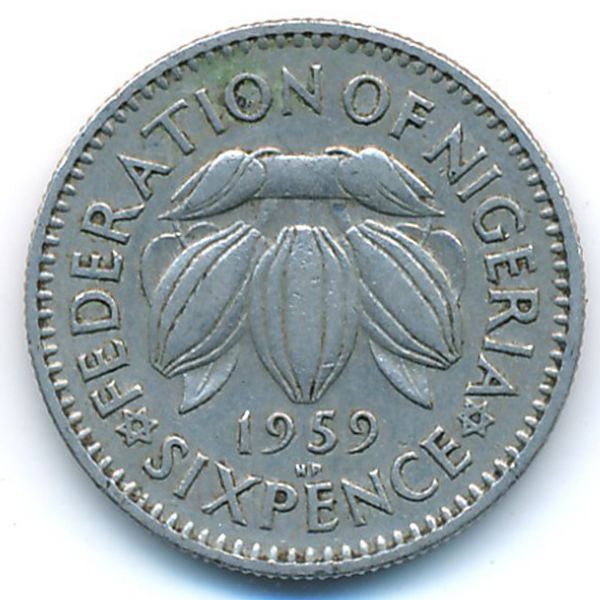Нигерия, 6 пенсов (1959 г.)