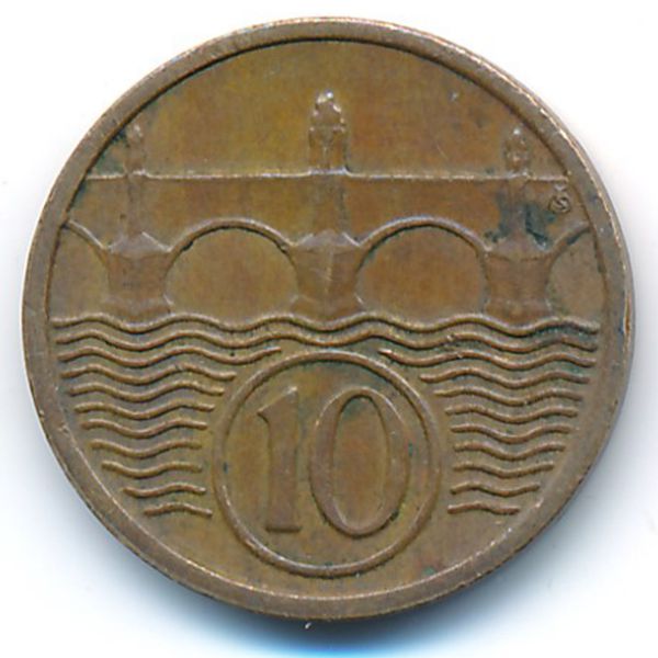 Чехословакия, 10 гелеров (1934 г.)