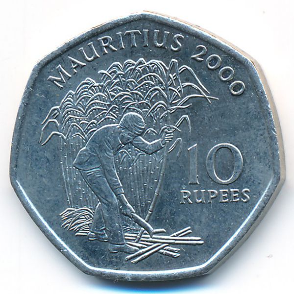 Маврикий, 10 рупий (2000 г.)