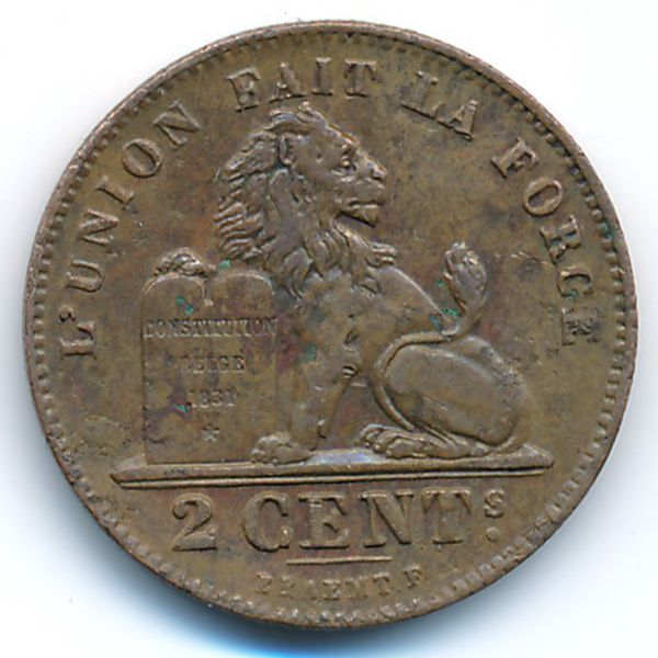Бельгия, 2 сентима (1902 г.)