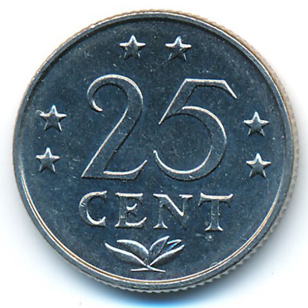 Антильские острова, 25 центов (1979 г.)