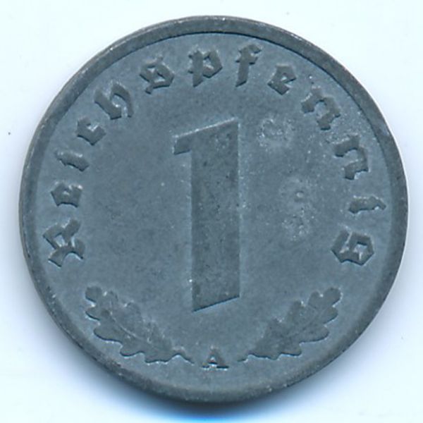 Третий Рейх, 1 рейхспфенниг (1943 г.)