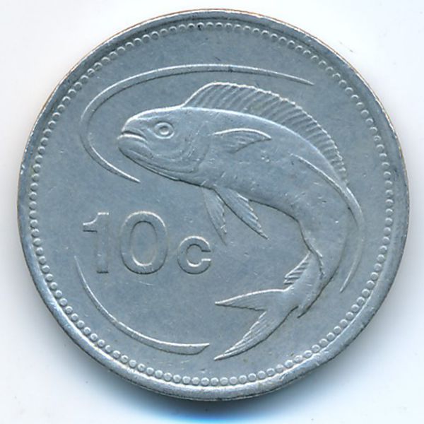 Мальта, 10 центов (1986 г.)