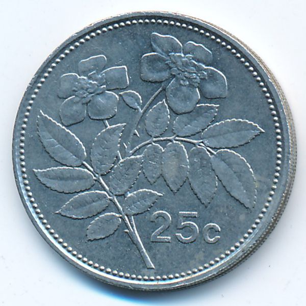 Мальта, 25 центов (1998 г.)