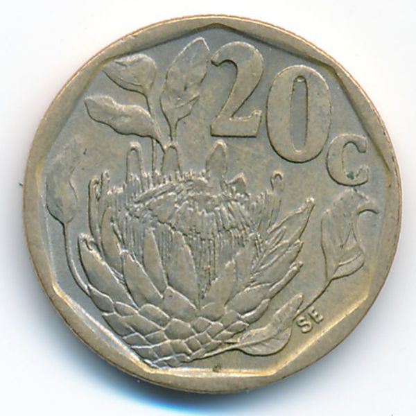 ЮАР, 20 центов (1993 г.)