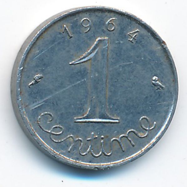 Франция, 1 сентим (1964 г.)