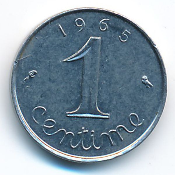 Франция, 1 сентим (1965 г.)