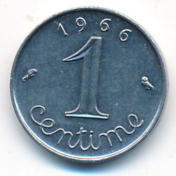 Франция, 1 сентим (1966 г.)