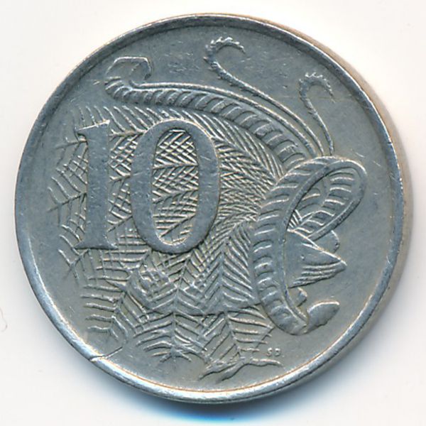 Австралия, 10 центов (1969 г.)