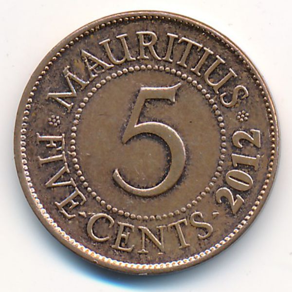 Маврикий, 5 центов (2012 г.)
