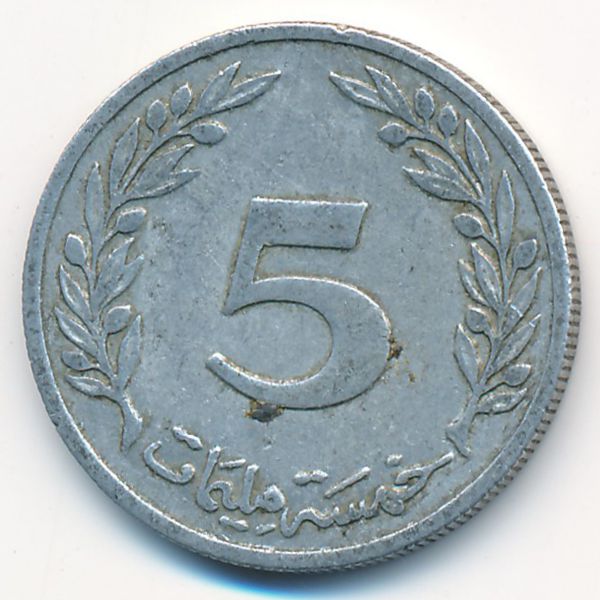 Тунис, 5 миллим (1983 г.)
