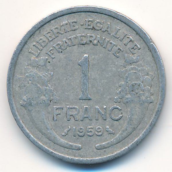 Франция, 1 франк (1959 г.)