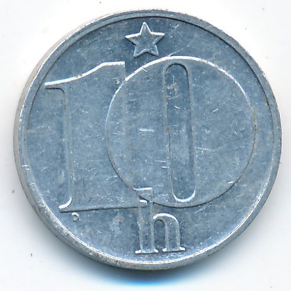 Чехословакия, 10 гелеров (1975 г.)