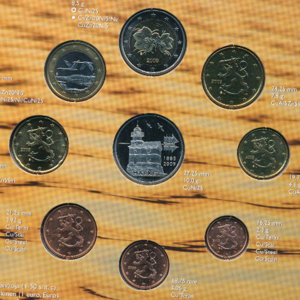 Финляндия, Набор монет (2009 г.)