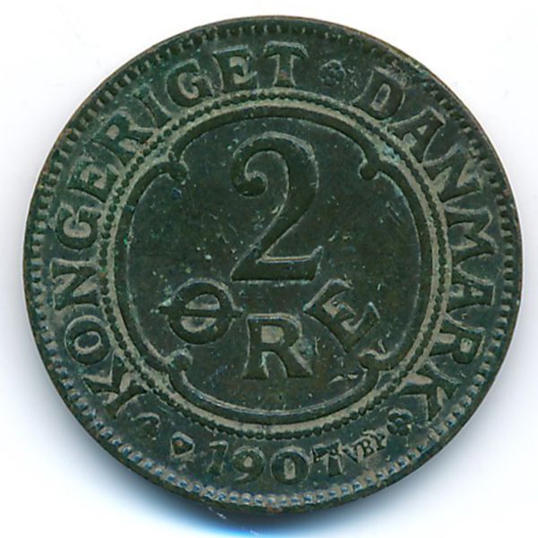 Дания, 2 эре (1907 г.)