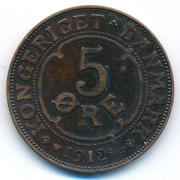 Дания, 5 эре (1912 г.)