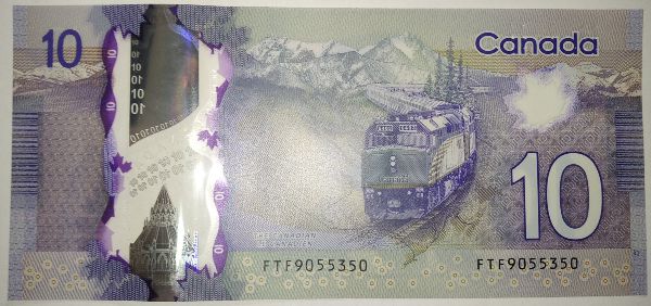 Канада, 10 долларов (2013 г.)