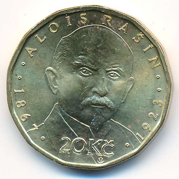 Чехия, 20 крон (2019 г.)