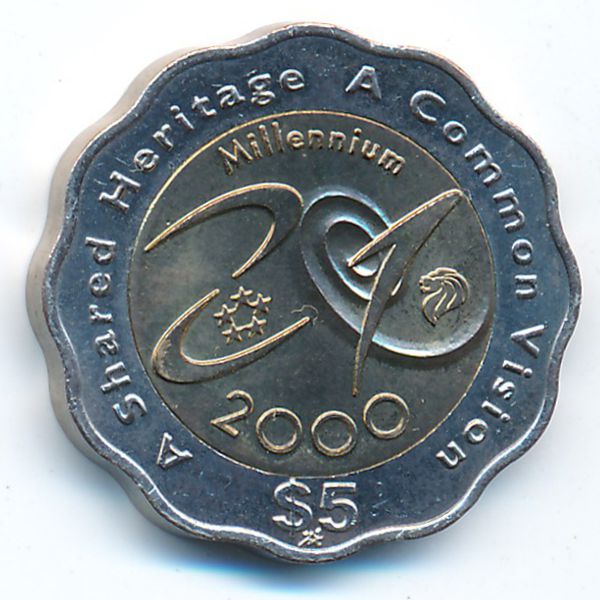 Сингапур, 5 долларов (2000 г.)