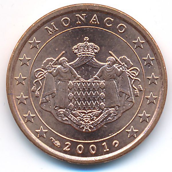 Монако, 5 евроцентов (2001 г.)
