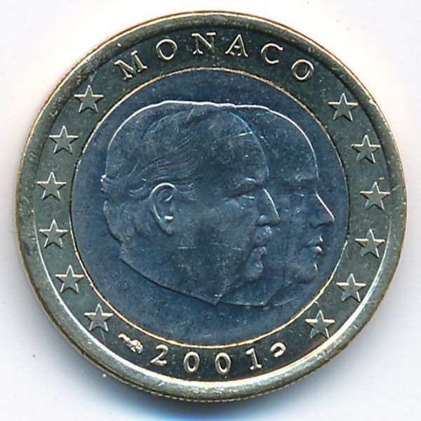 Монако, 1 евро (2001 г.)