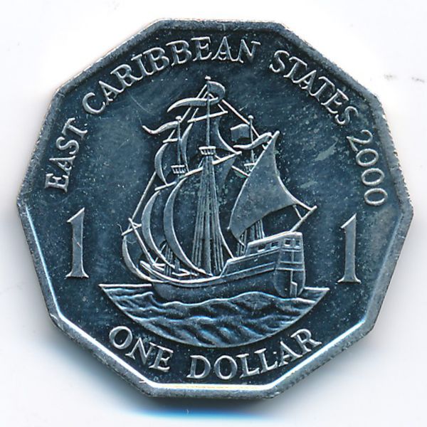 Восточные Карибы, 1 доллар (2000 г.)