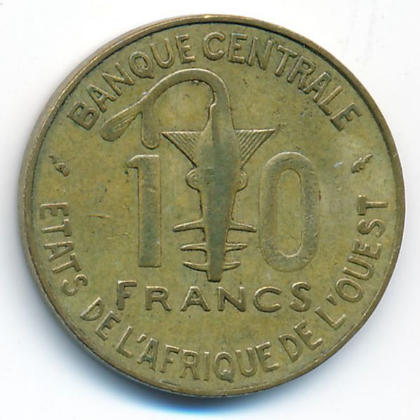 Западная Африка, 10 франков (1978 г.)