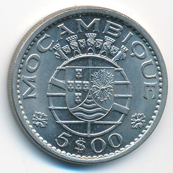 Мозамбик, 5 эскудо (1971 г.)
