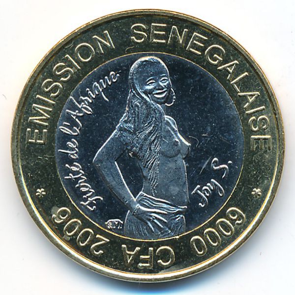 Сенегал., 6000 франков КФА (2006 г.)