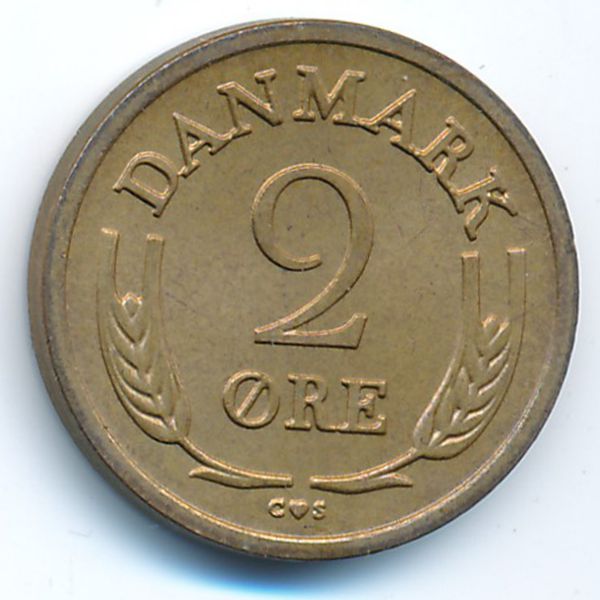 Дания, 2 эре (1963 г.)