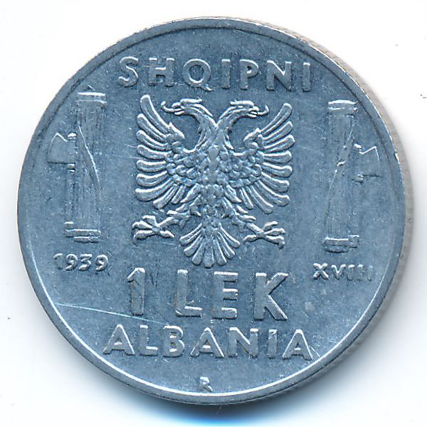 Албания, 1 лек (1939 г.)