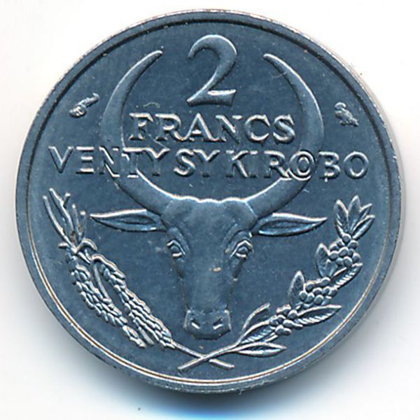 Мадагаскар, 2 франка (1965 г.)