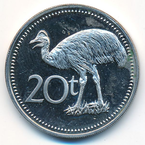 Папуа - Новая Гвинея, 20 тоа (1975 г.)
