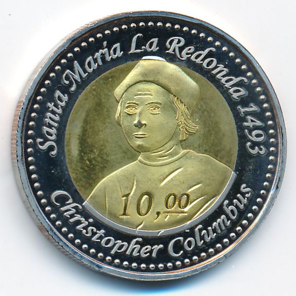 Редонда., 10 долларов (2009 г.)