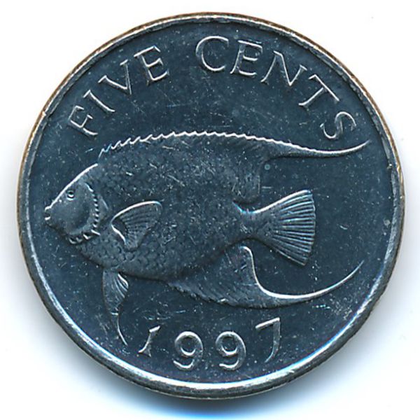 Бермудские острова, 5 центов (1997 г.)