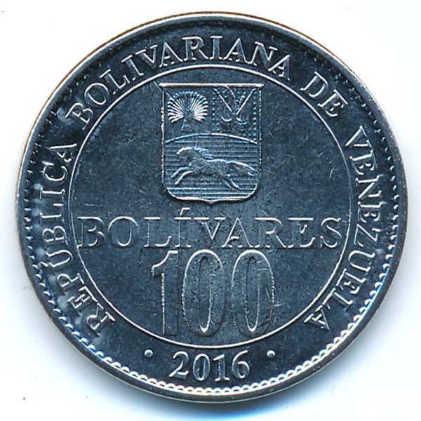 Венесуэла, 100 боливар (2016 г.)