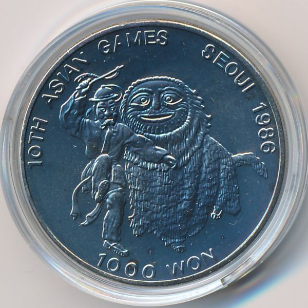 Южная Корея, 1000 вон (1986 г.)