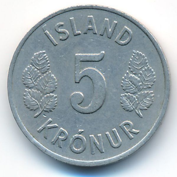 Исландия, 5 крон (1969 г.)