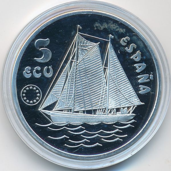 Испания., 5 экю (1993 г.)