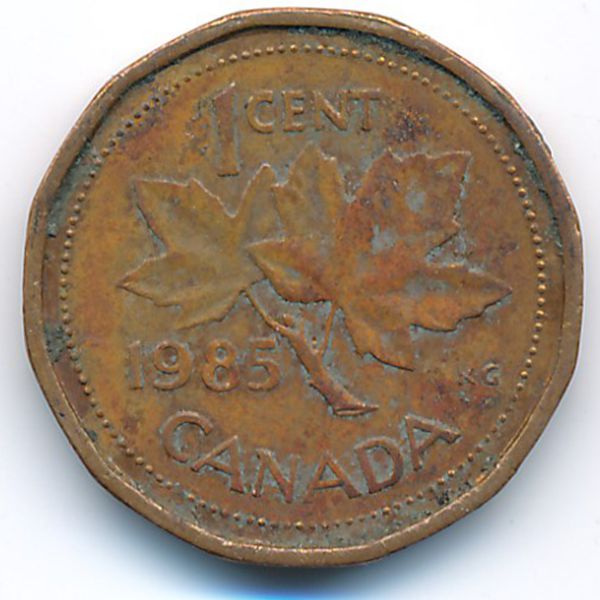 Канада, 1 цент (1985 г.)