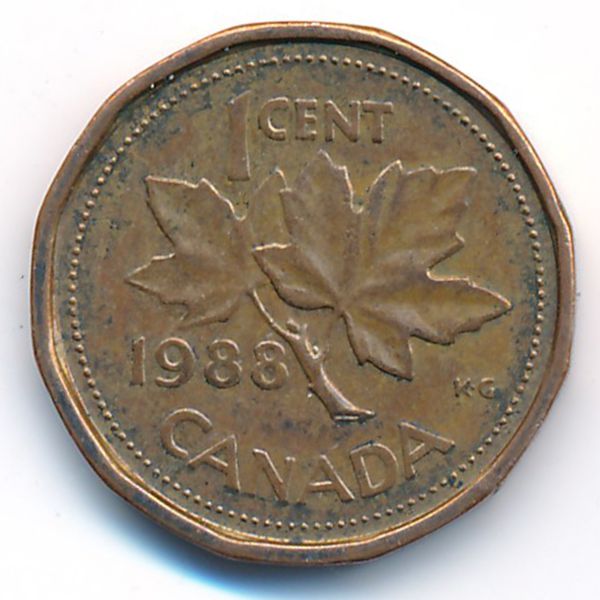 Канада, 1 цент (1988 г.)