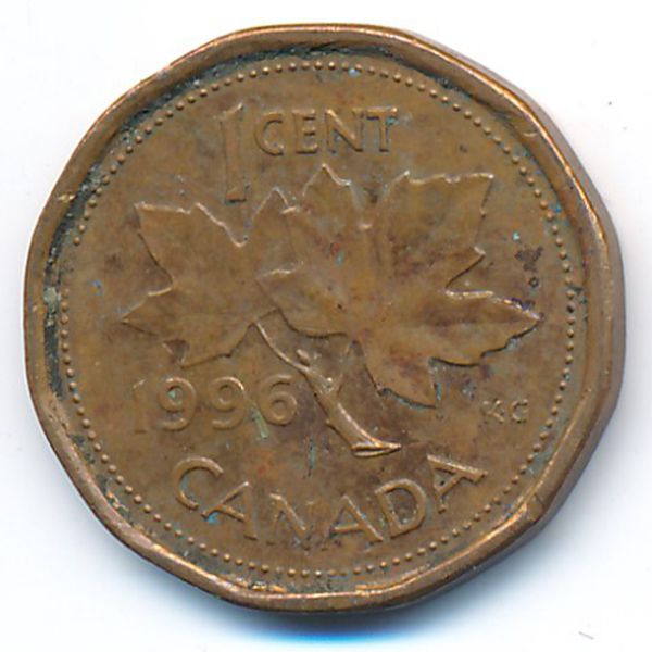 Канада, 1 цент (1996 г.)
