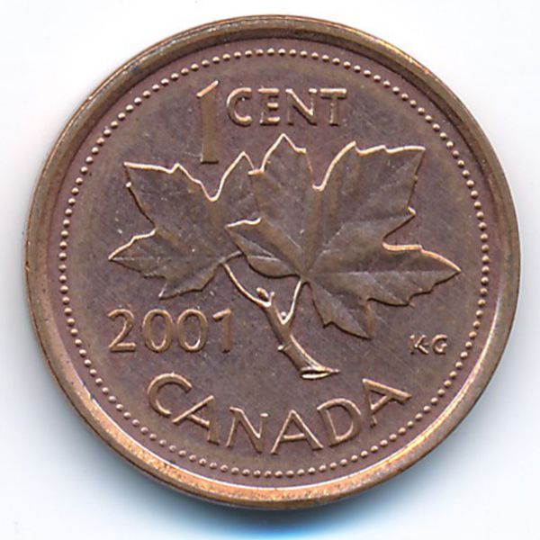 Канада, 1 цент (2001 г.)