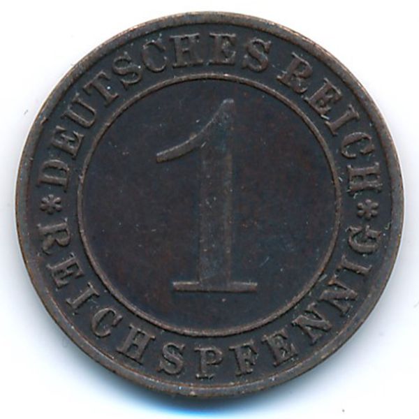 Веймарская республика, 1 рейхспфенниг (1935 г.)