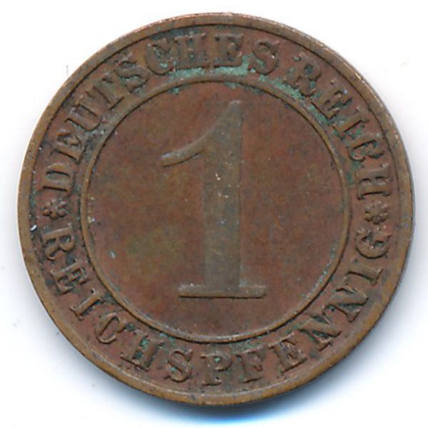 Веймарская республика, 1 рейхспфенниг (1935 г.)