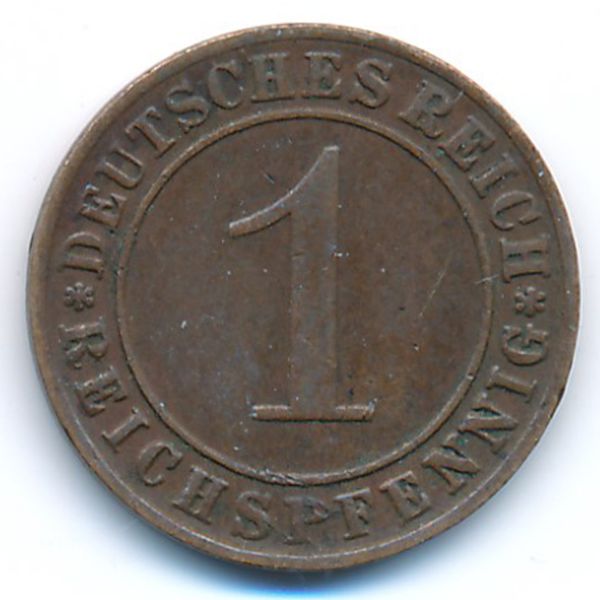 Веймарская республика, 1 рейхспфенниг (1935 г.)